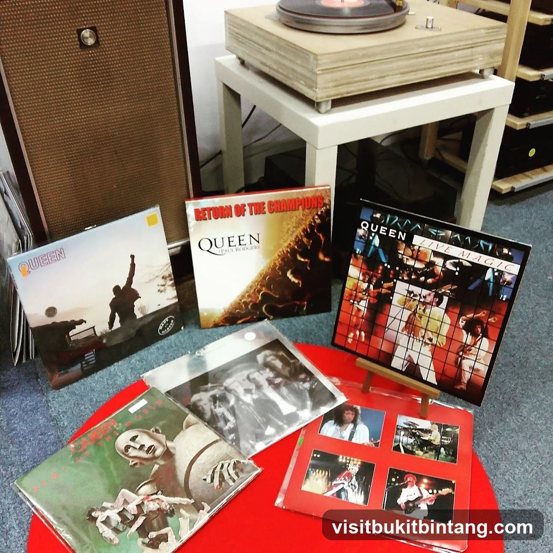 Queen Vinyl Records Display