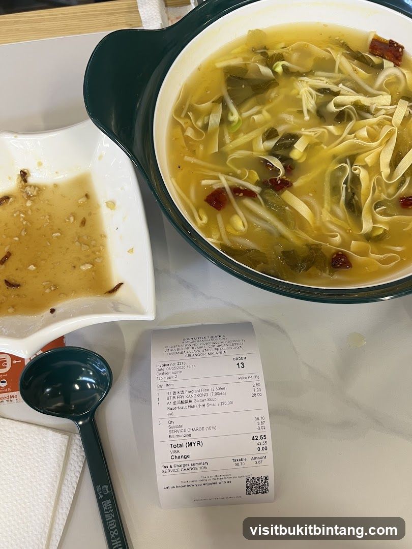 Meal and Receipt