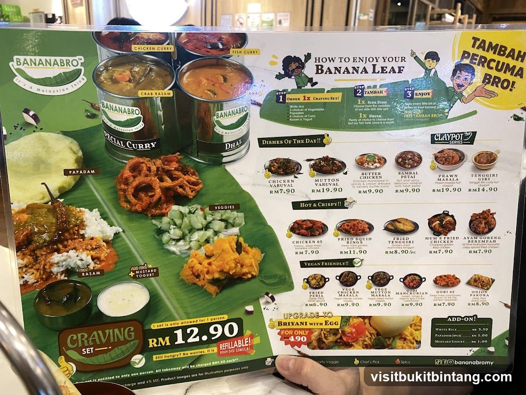 BANANABRO Menu