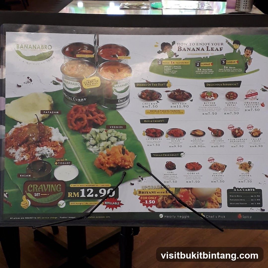 BANANABRO Menu