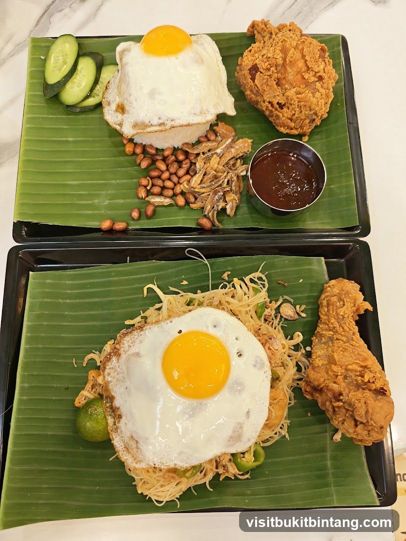 Two Plates of Food
