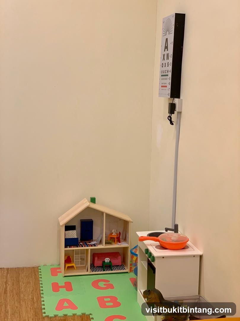 Children's Play Area with Eye Chart
