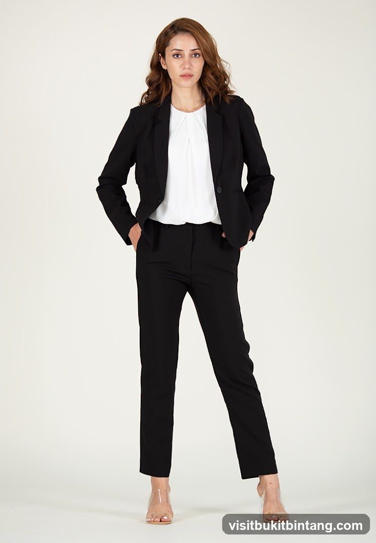 Woman in Black Suit