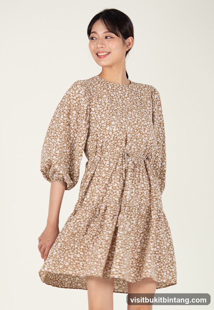 Woman in Floral Dress