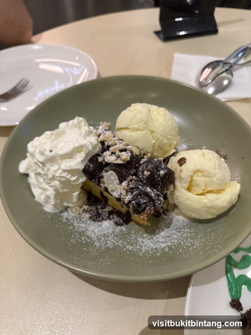 Dessert with Ice Cream