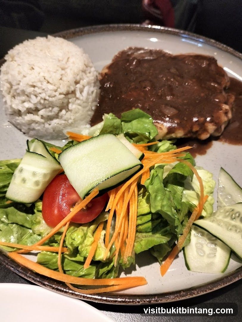 Chicken with Rice and Salad