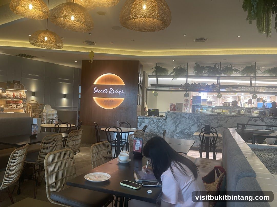 Interior of Secret Recipe cafe