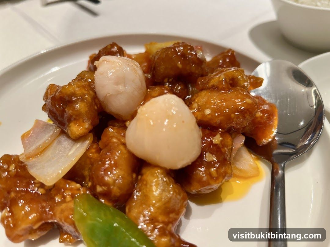 Sweet and Sour Pork with Lychees