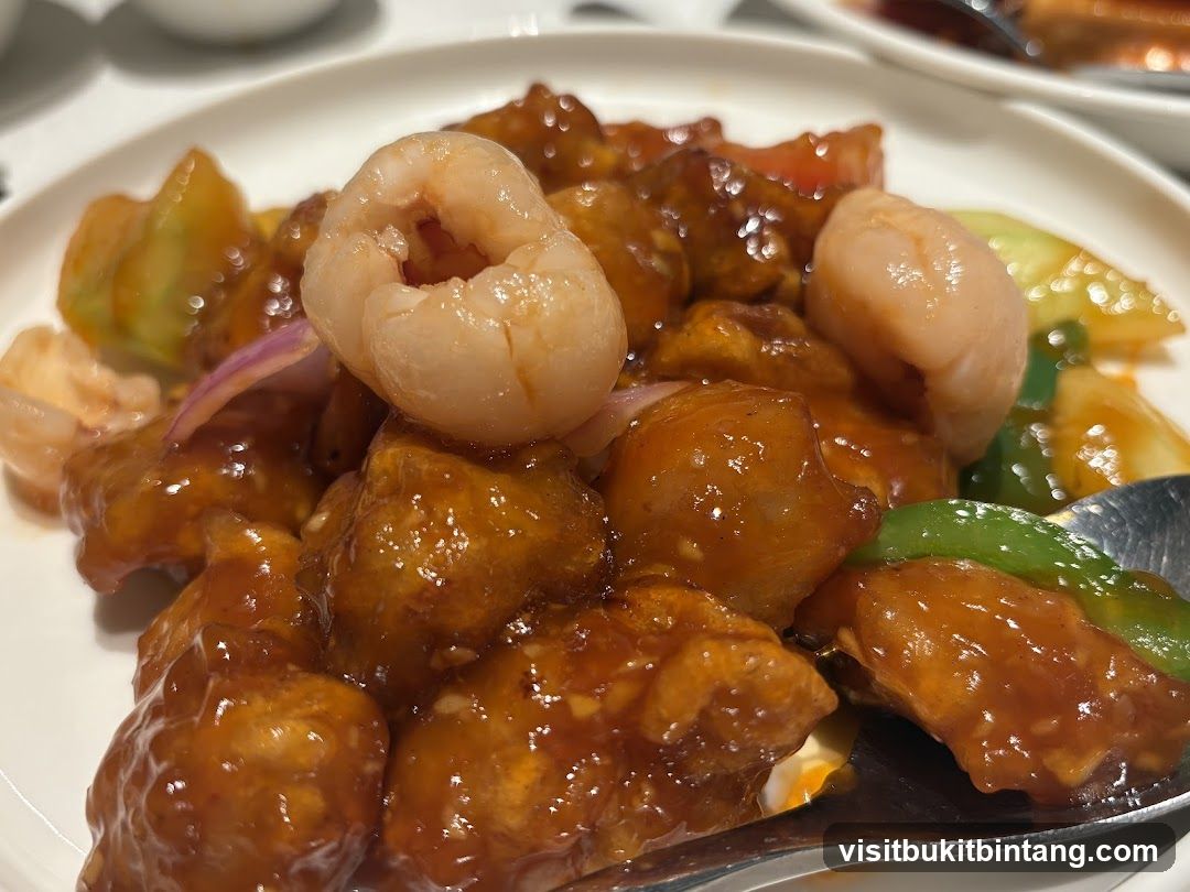 Sweet and Sour Chicken with Lychee
