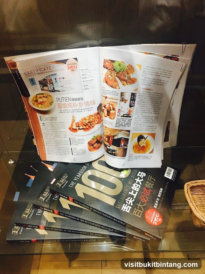 Yearbook of 100 Restaurants Malaysia