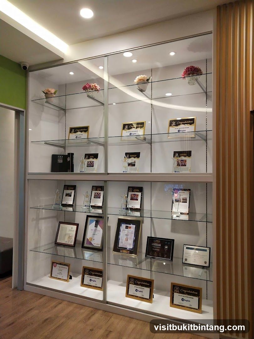 Display Case with Awards and Decorations