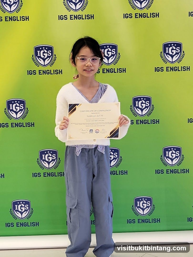 Girl holding a certificate