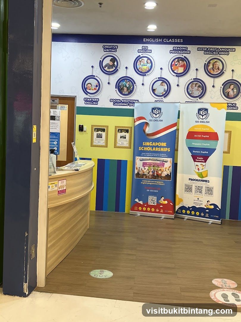English Classes Display