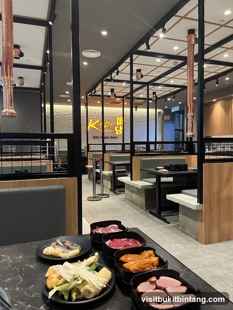 Korean BBQ Restaurant Interior
