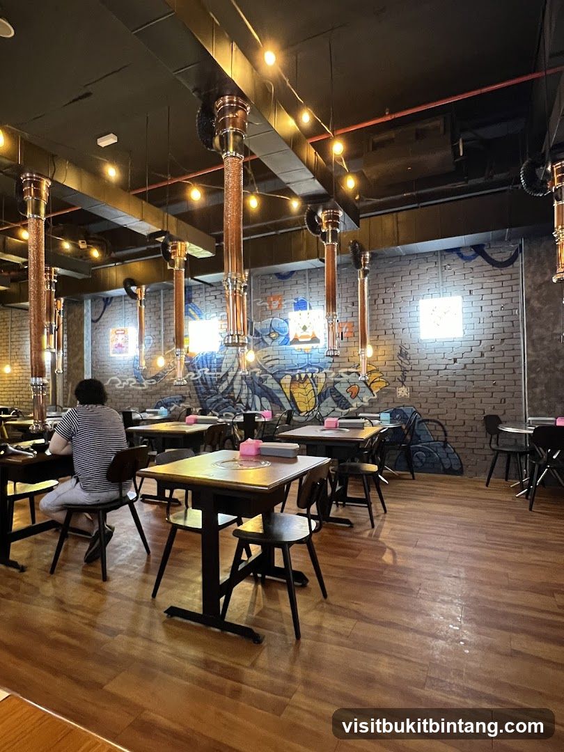 Restaurant Interior with Grills