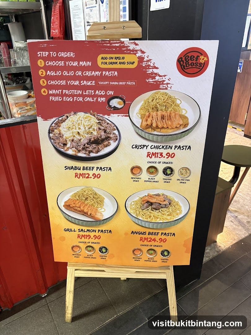 Beef Boss Menu