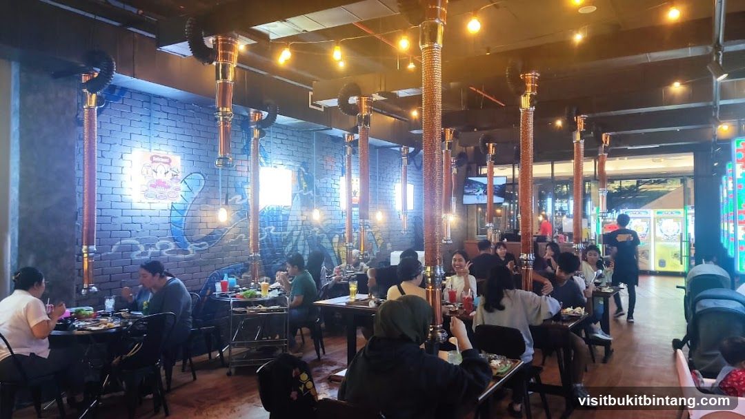 Restaurant Interior with Diners