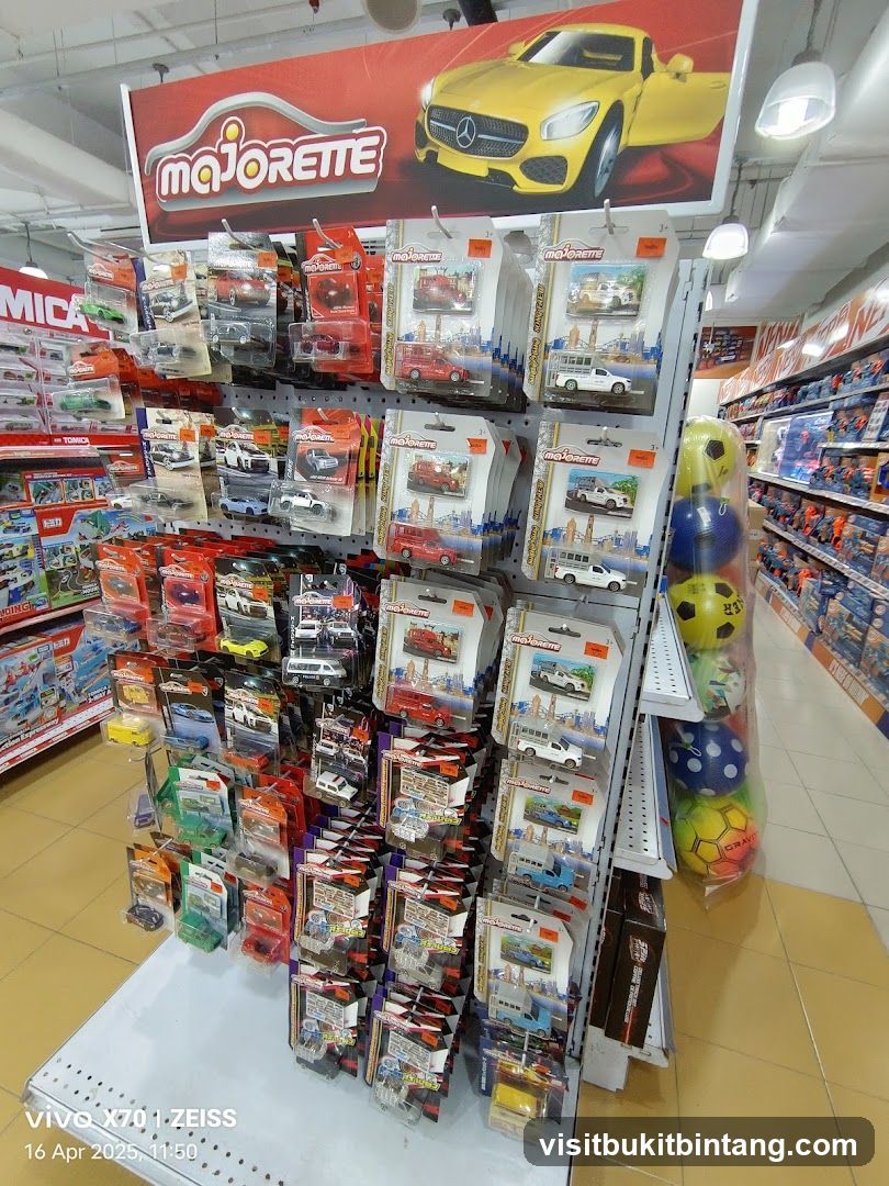 Majorette Toy Cars Display