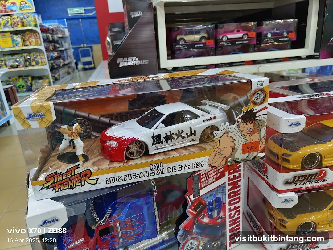Die-cast toy cars and figures