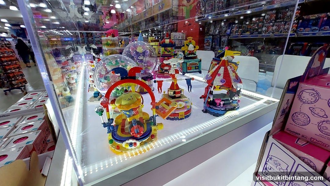 Display of Sanrio Character Toys
