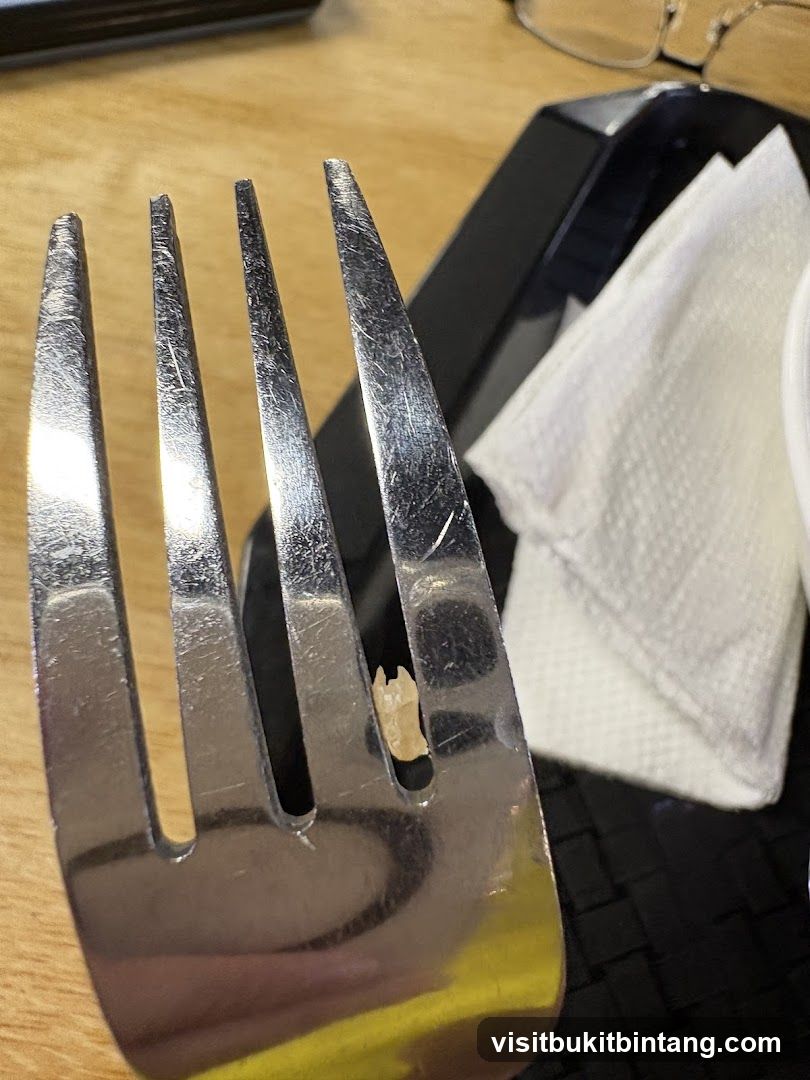 Fork with Food Debris