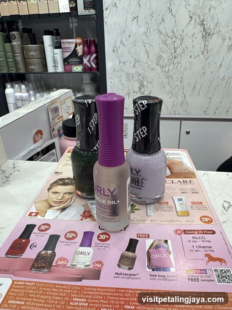 Orly Nail Polish Display with Catalog