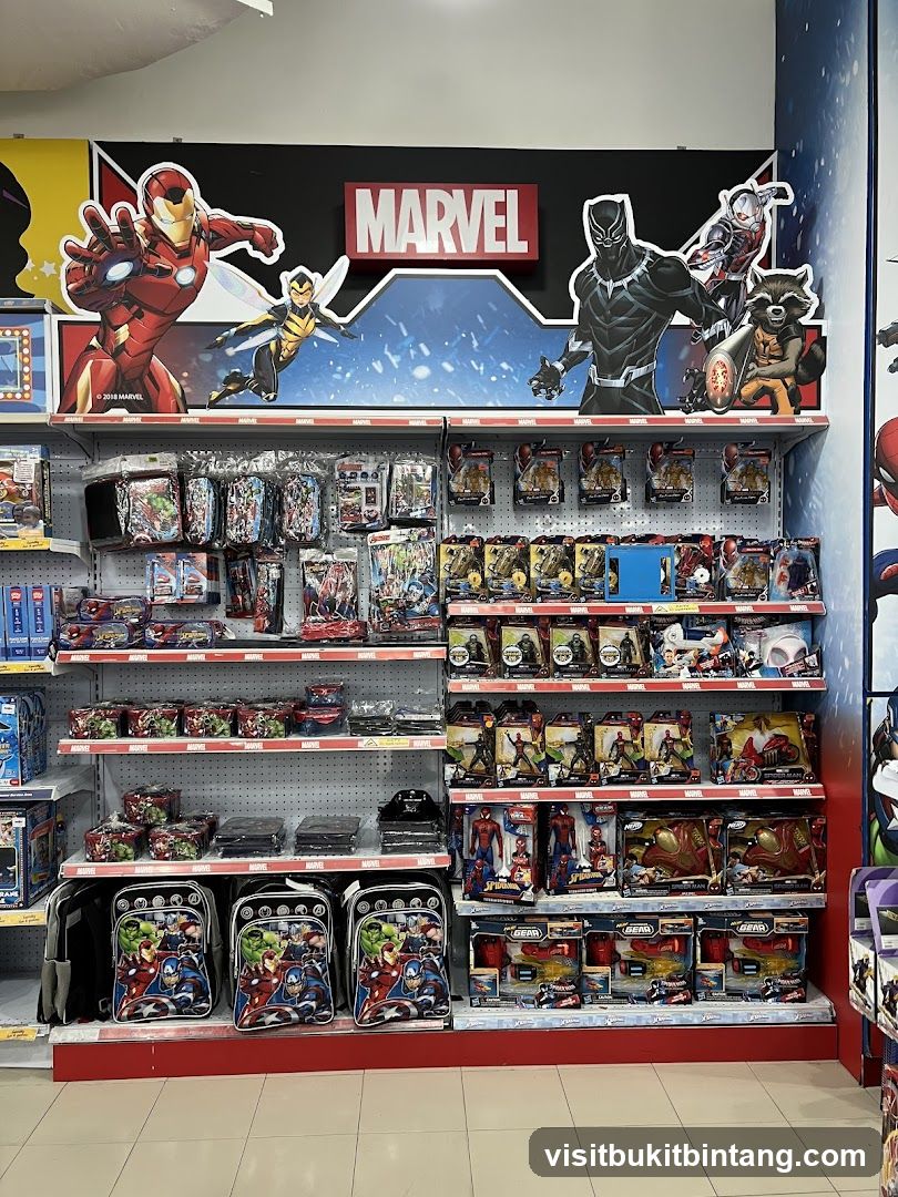 Marvel Merchandise Display
