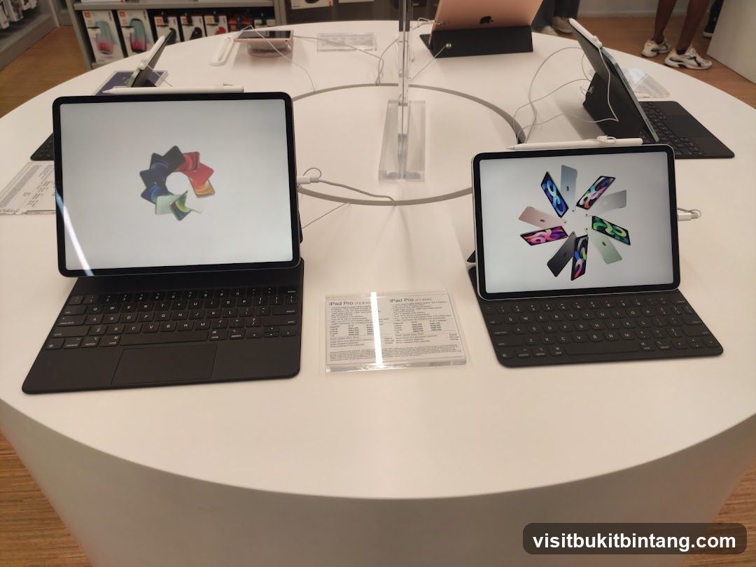 Apple iPads on Display