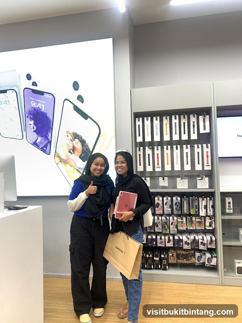 Two women in a store