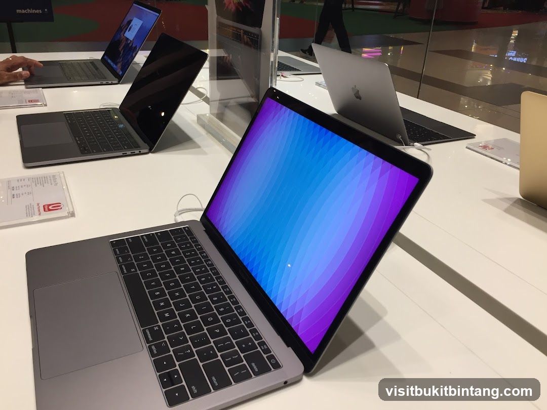Laptops on Display