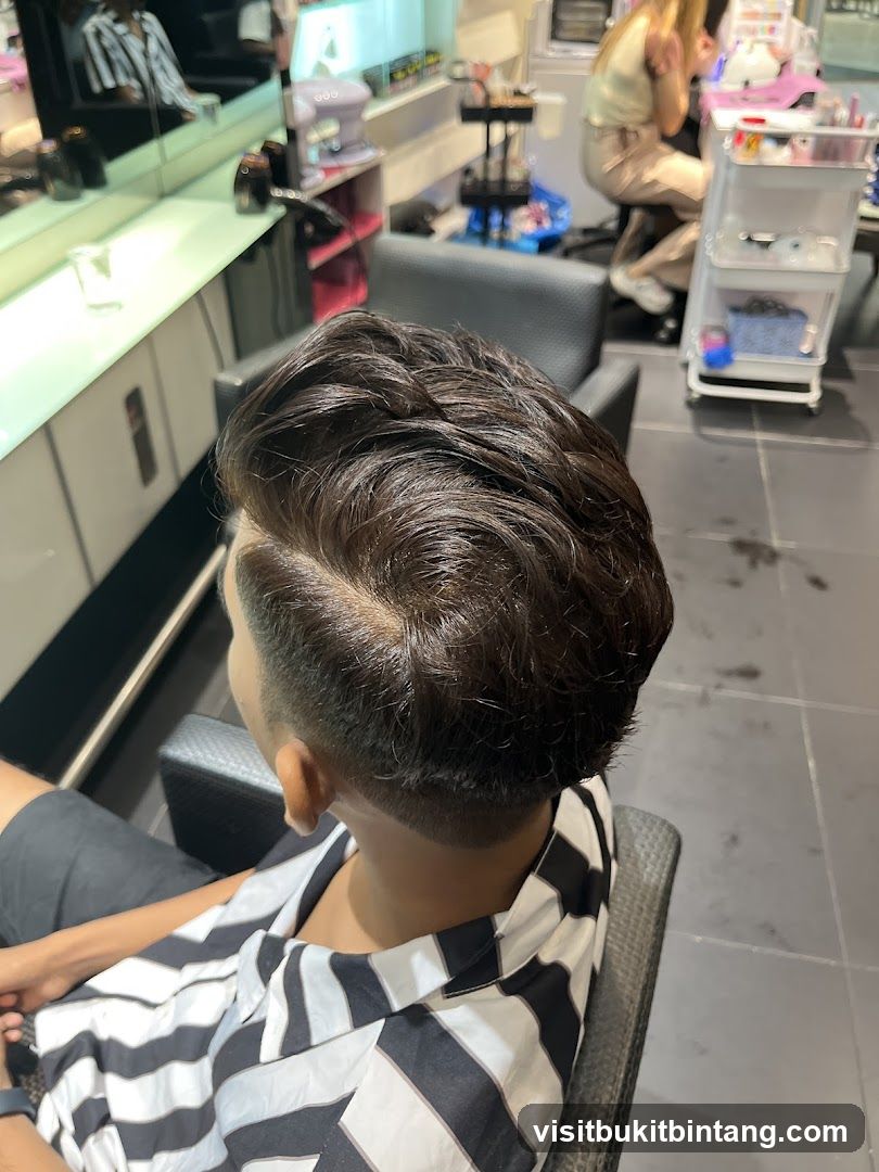 Haircut in Progress