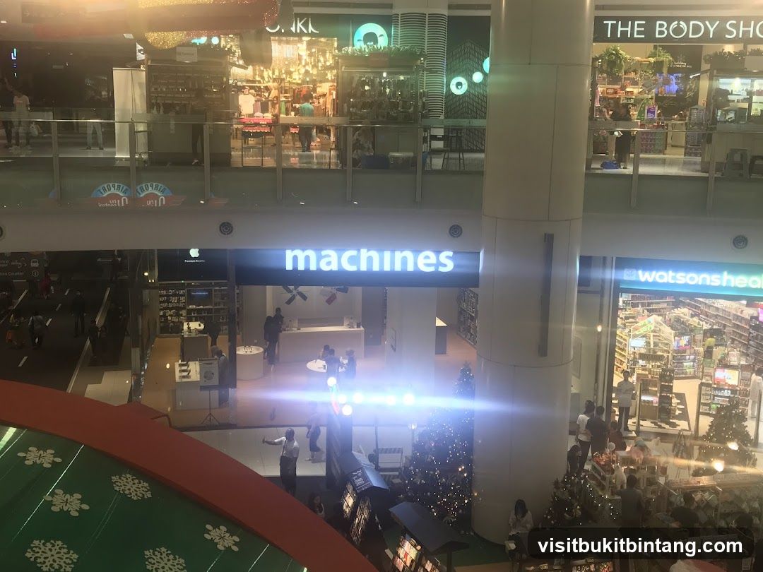 Mall Interior with Stores