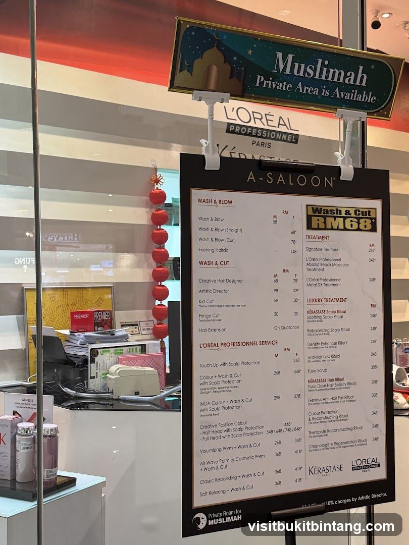 A-SALOON Menu