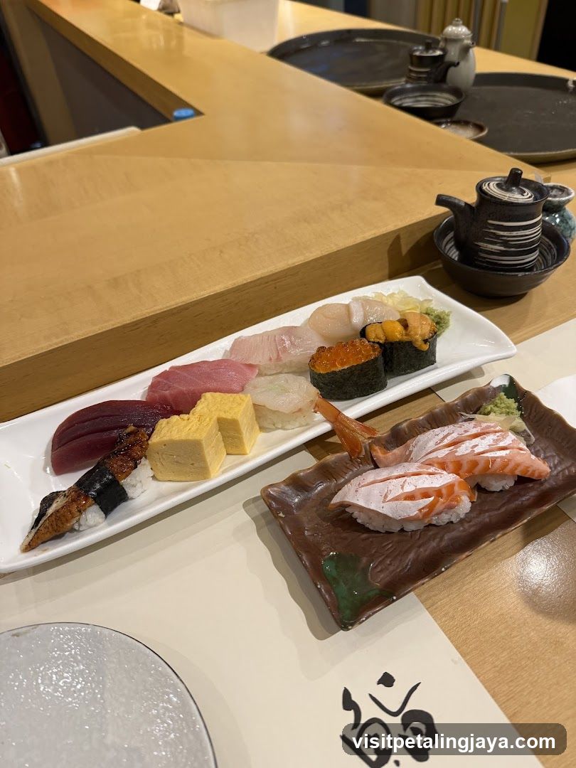 Sushi Platter at Omakase Restaurant