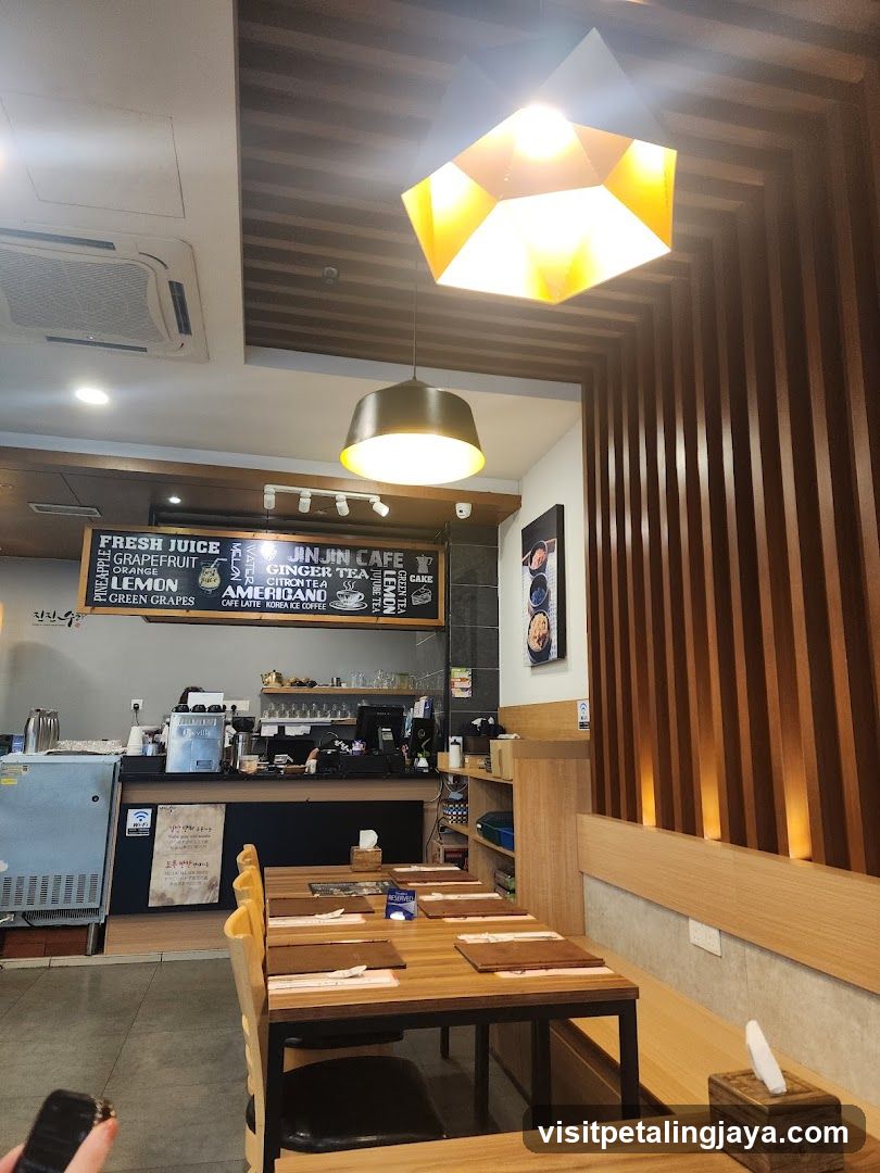 Interior of Jinjin Cafe