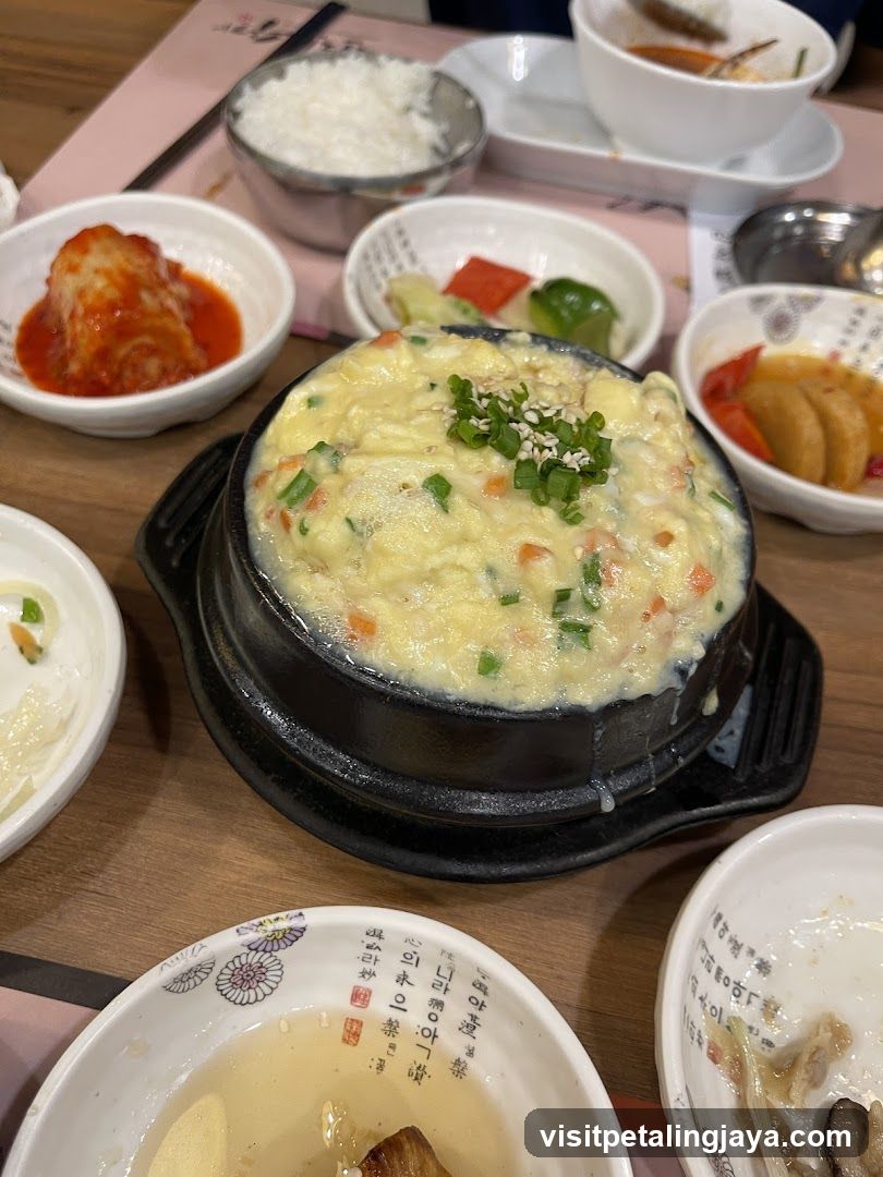 Korean Table Setting with Egg Dish