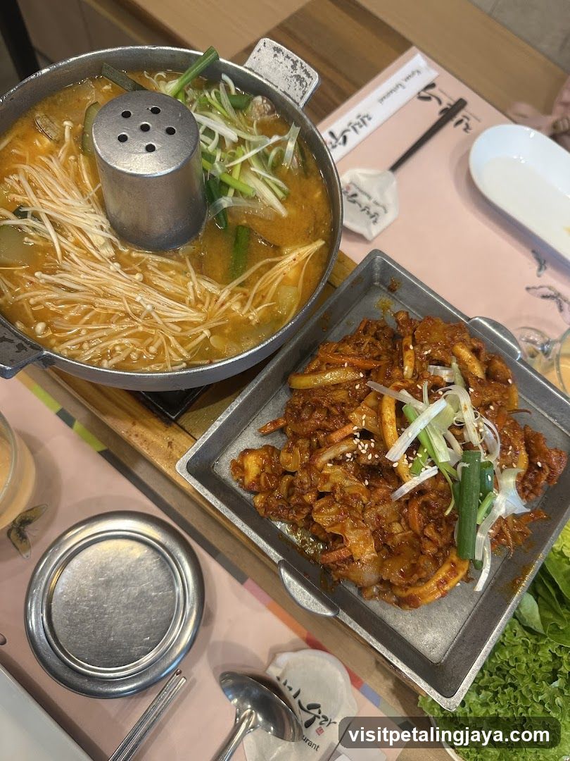 Korean Hot Pot and Side Dish