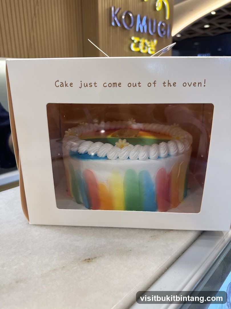 Rainbow Drip Cake in Box