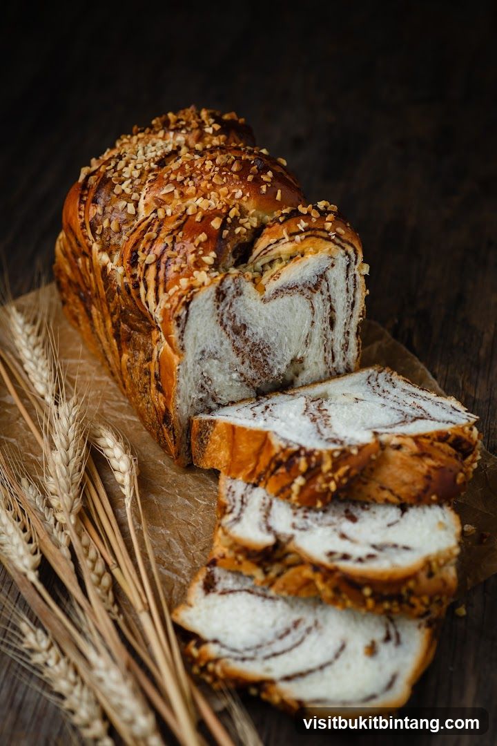 Chocolate Swirl Bread with Nuts