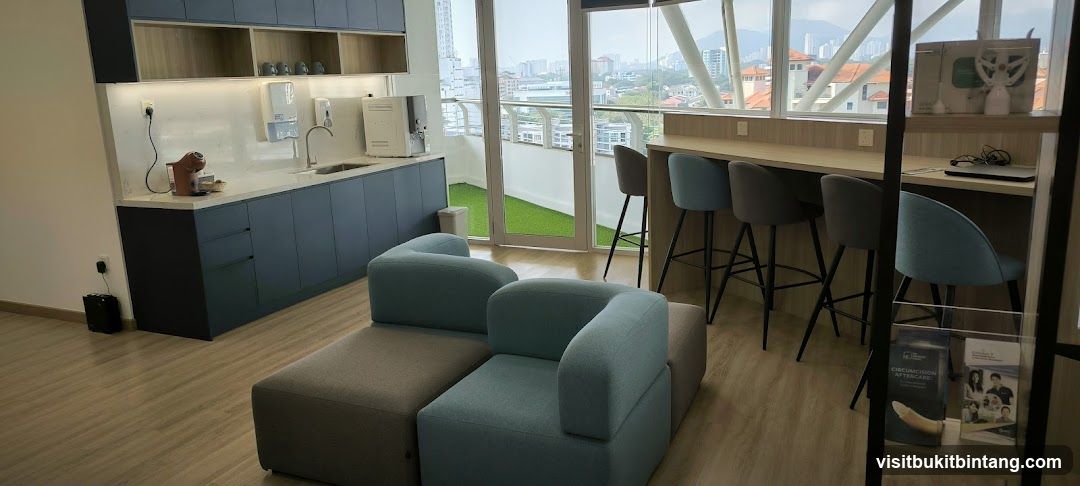 Modern Waiting Area with City View