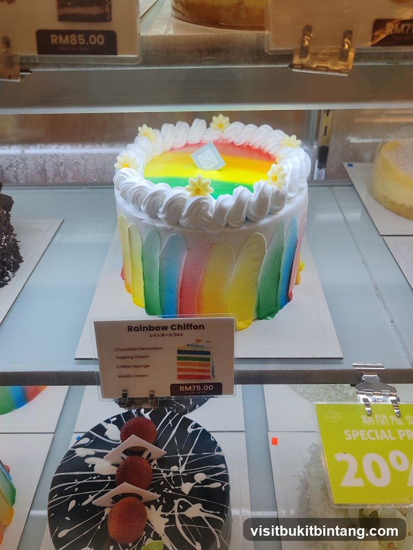 Rainbow Chiffon Cake