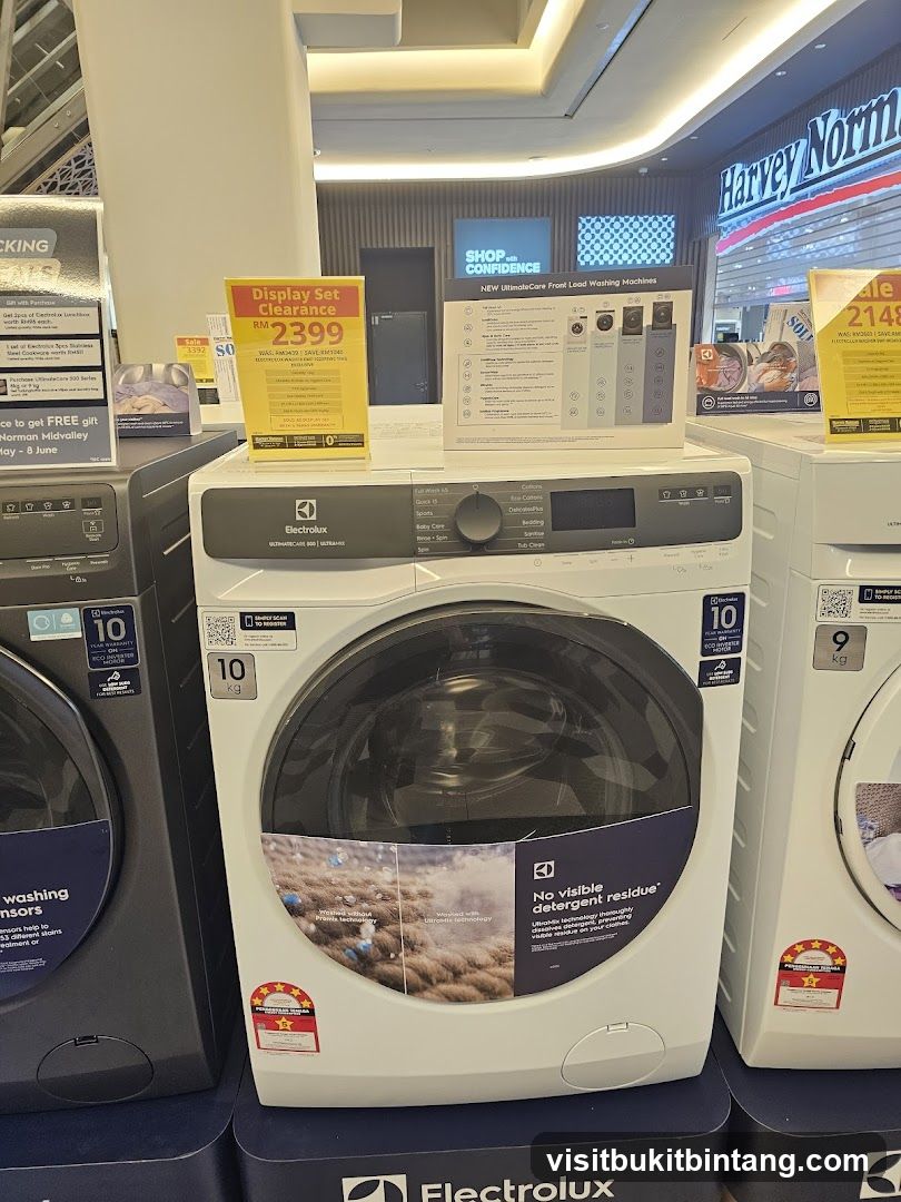 Electrolux Washing Machines on Display