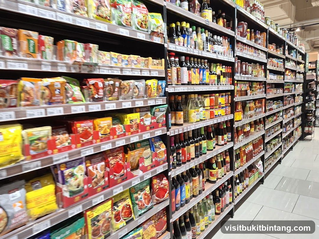 Aisle of Packaged Foods and Sauces