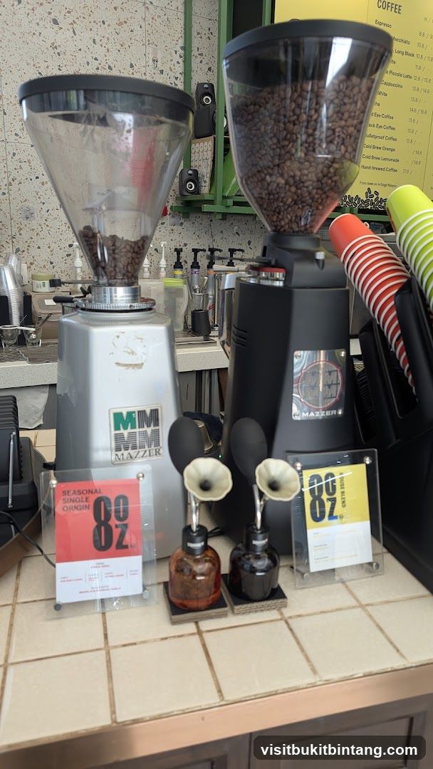 Coffee Grinders and Menu