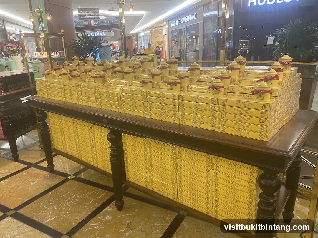 Display of TWG Tea Boxes