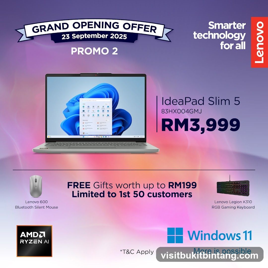 Lenovo Grand Opening Offer