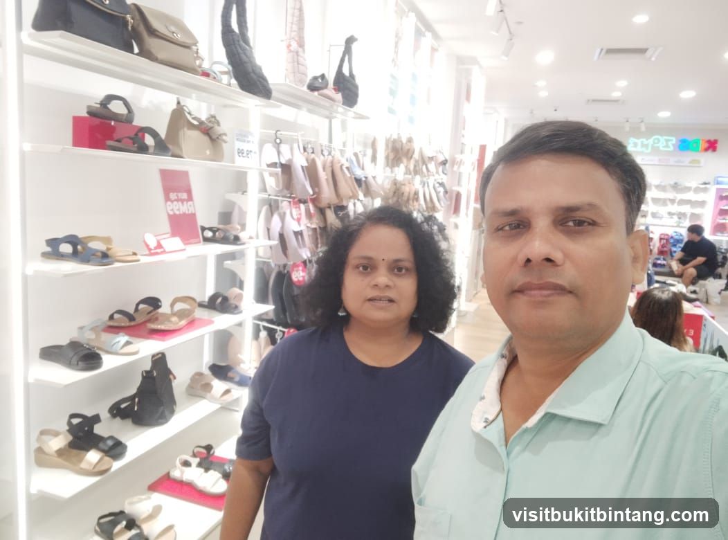 Couple in a Shoe Store