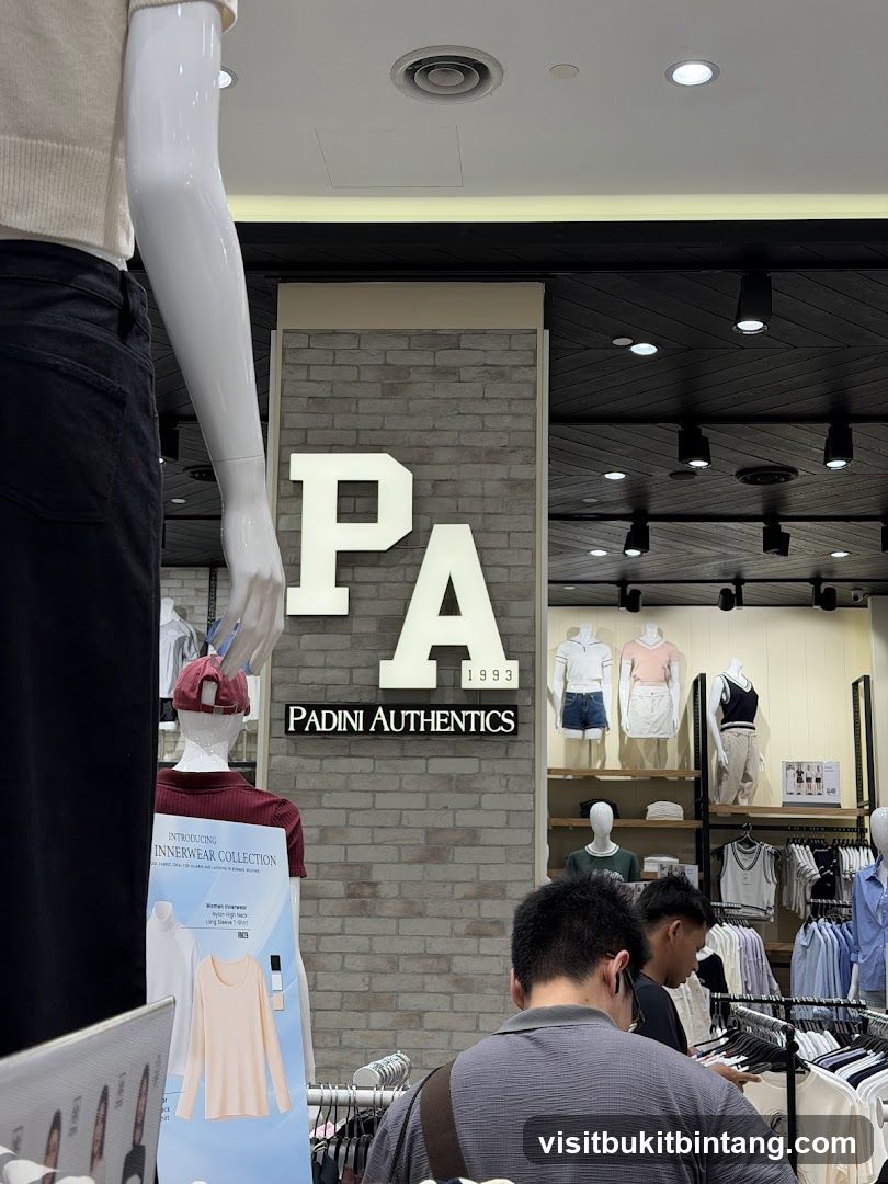 Padini Authentics Store Interior