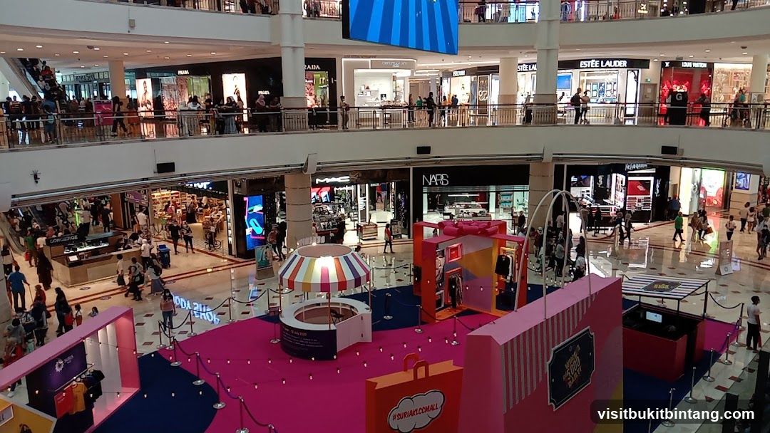 Shopping Mall Interior with Displays