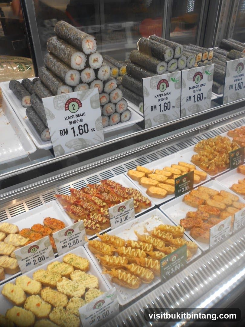 Sushi and Inari Display